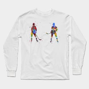 Hockey Player Girl Long Sleeve T-Shirt